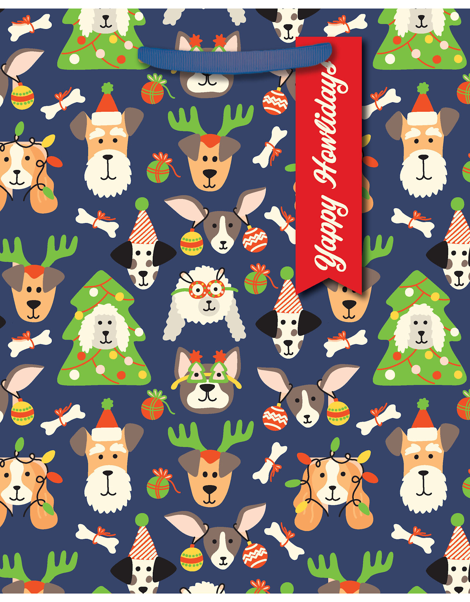 Design Design Yappy Howlidays Large Gift Bag