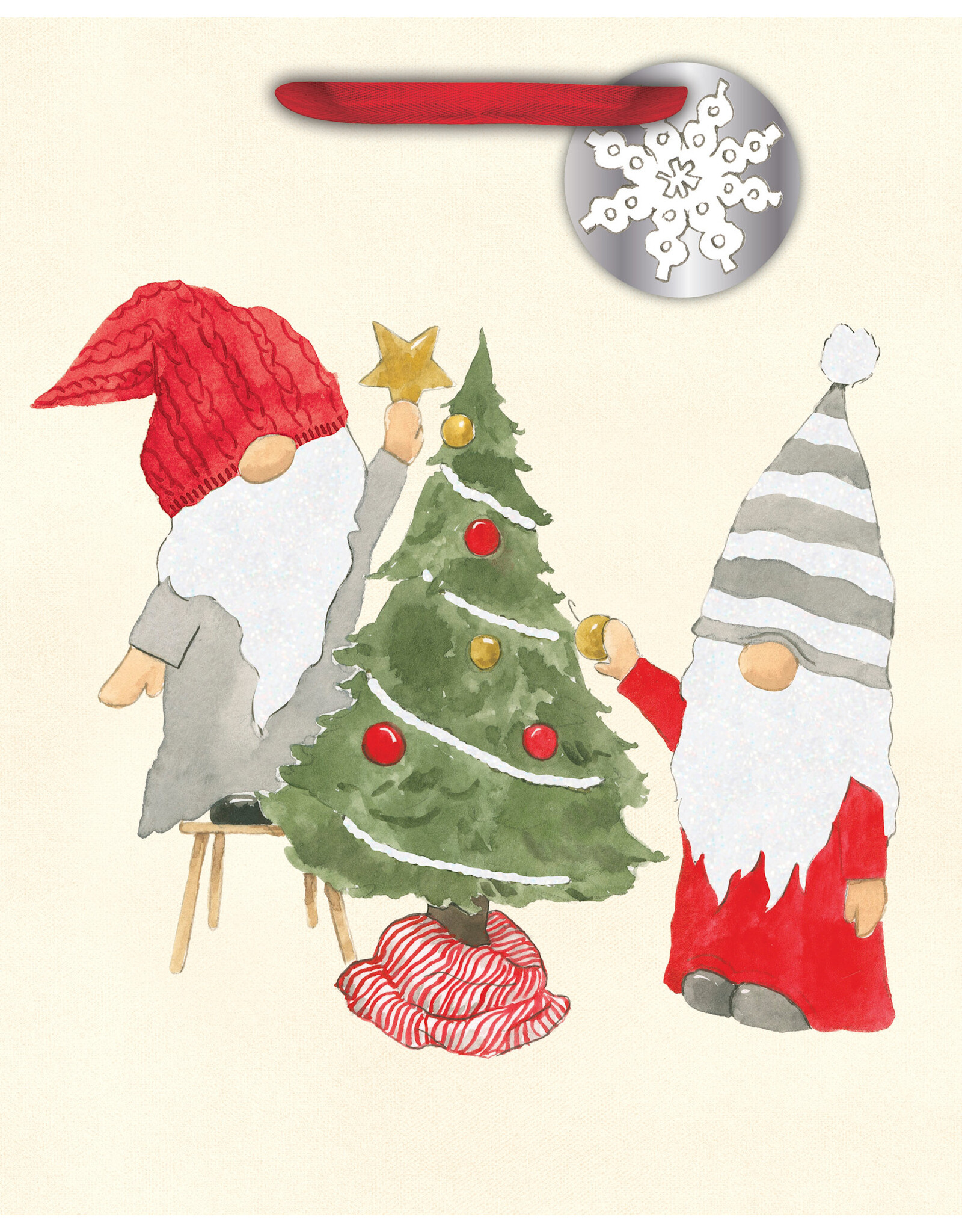 Winter Gnomes Large Gift Bag
