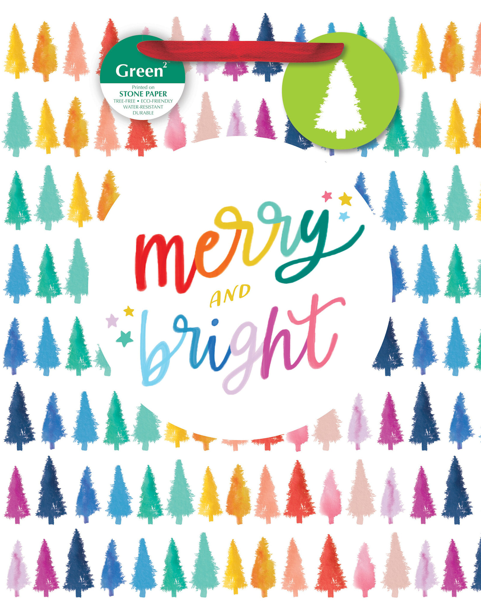 Bright Holiday Inspiration Large Gift Bag