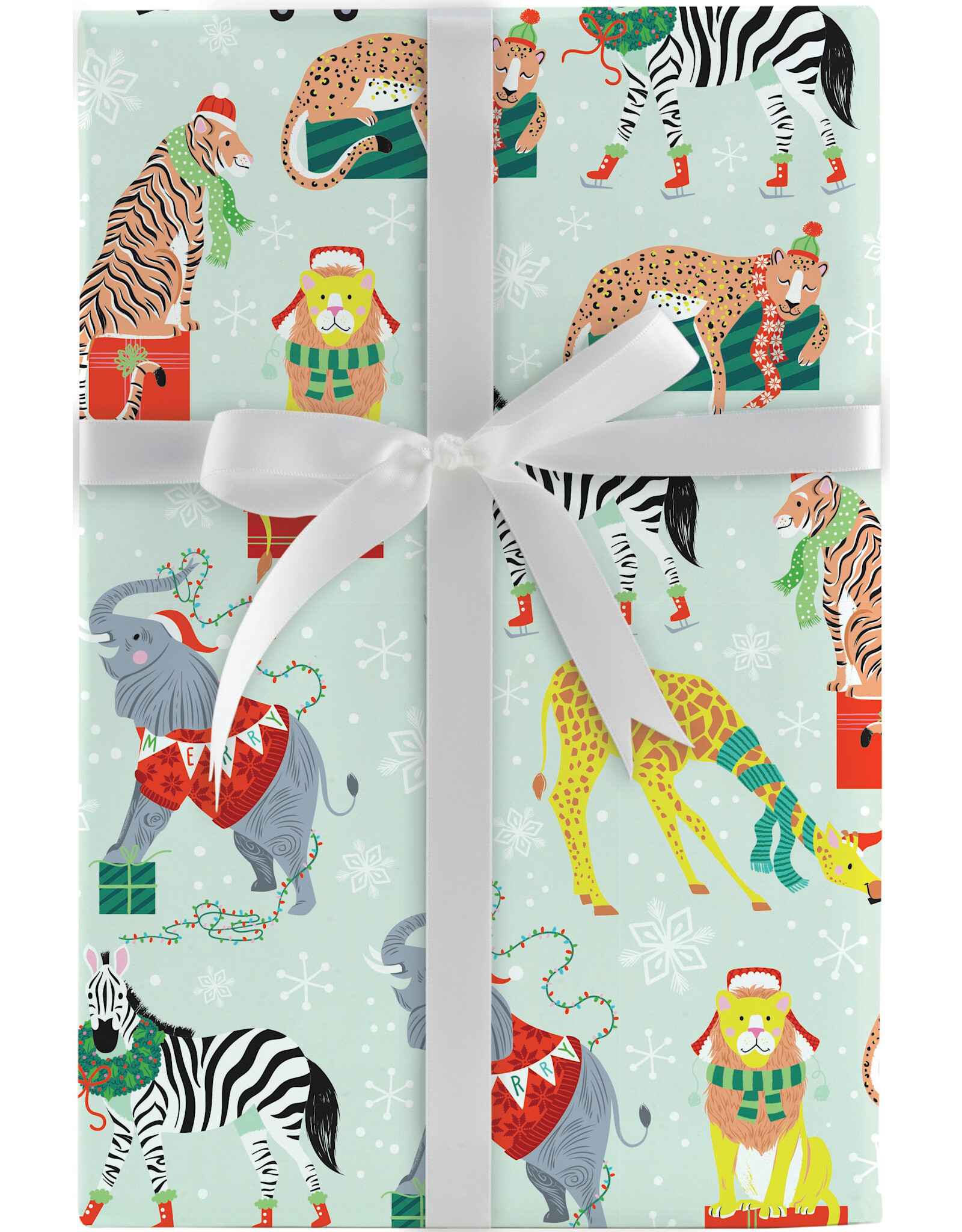 Jungle Holiday Jumbo Wrapping Paper 10ft