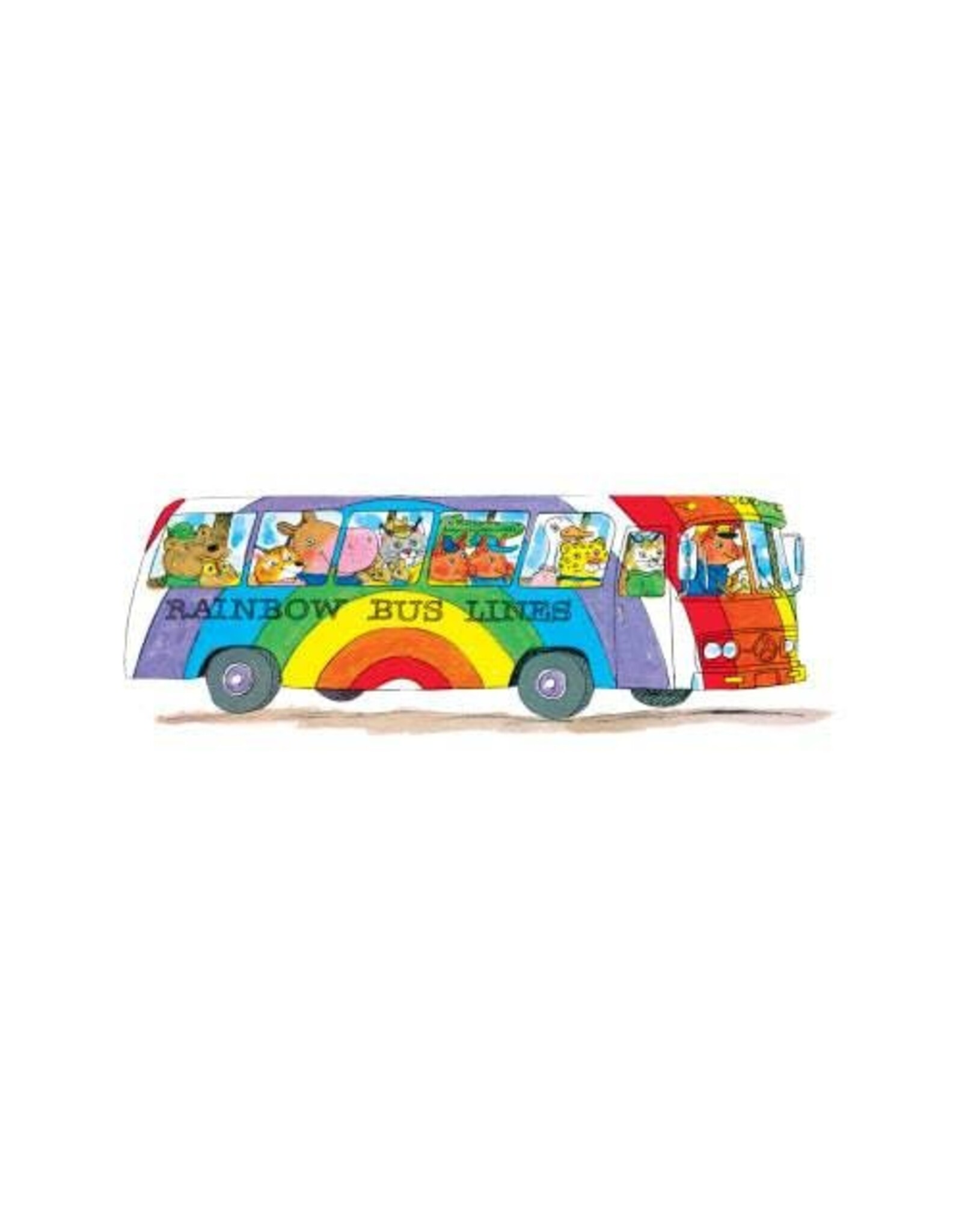 Tattly Richard Scarry Busy World Bus Tattoo Pair