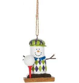 Ganz S'mores Golfer Ornament