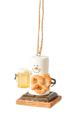 S'mores Beer & Pretzel Ornament