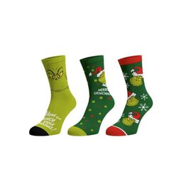 Bioworld The Grinch - 3 Pack Crew Socks