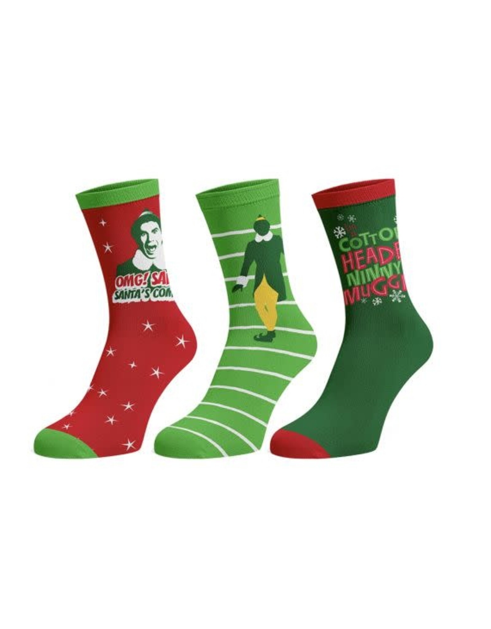 Bioworld ELF - 3 Pack Crew Socks