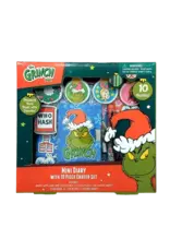 Grinch Mini Diary with 10pc Eraser Set