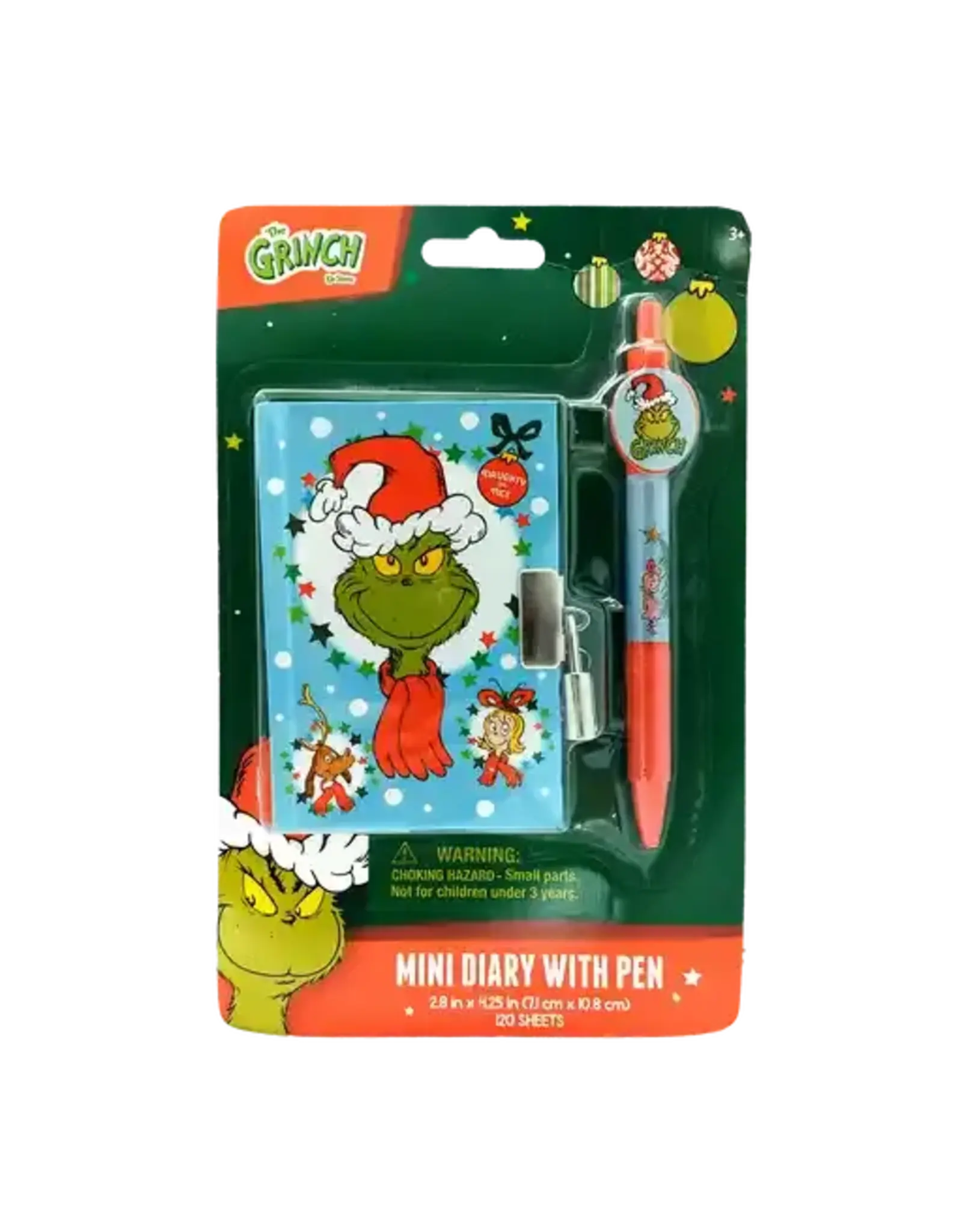 Grinch Mini Diary with Pen