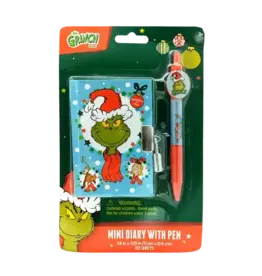 Grinch Mini Diary with Pen