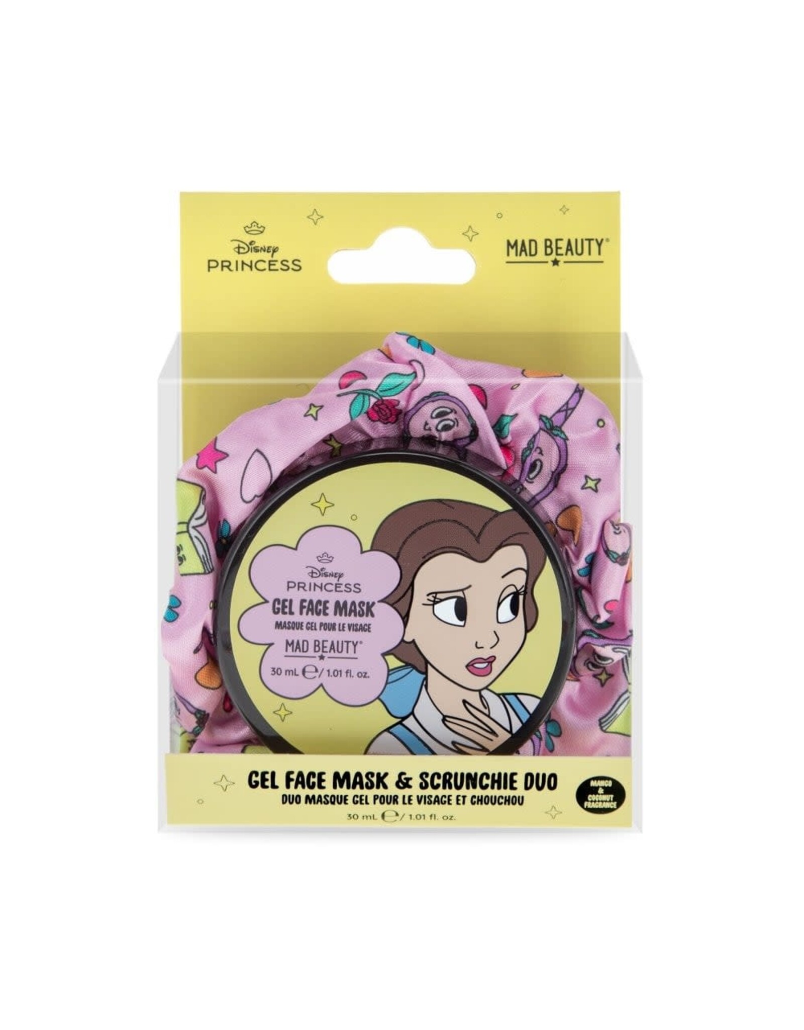 Mad Beauty Disney Princess Express Yourself - Gel Face Mask & Scrunchie - Belle