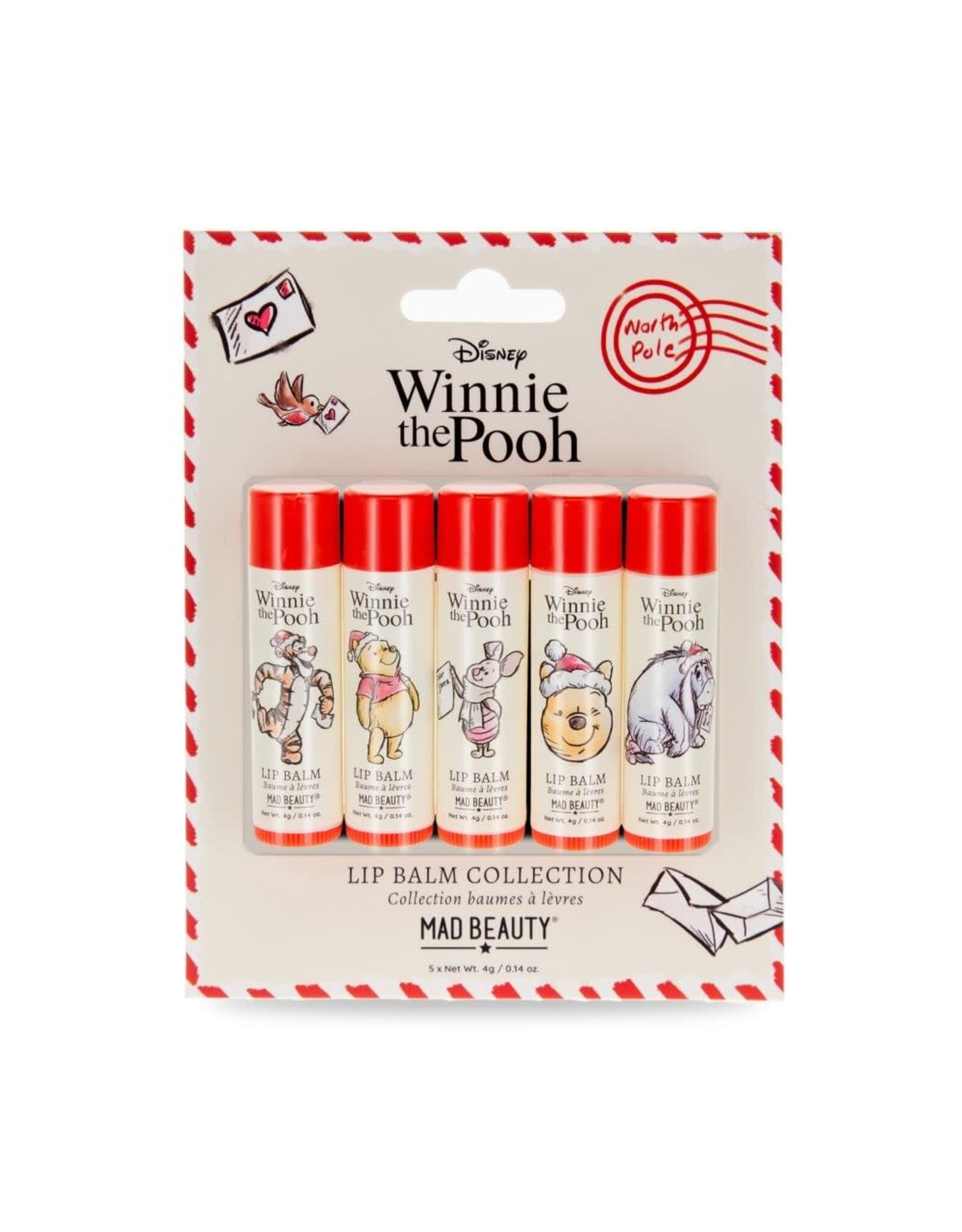 Mad Beauty Disney Winnie The Pooh Festive Lip Balm Collection
