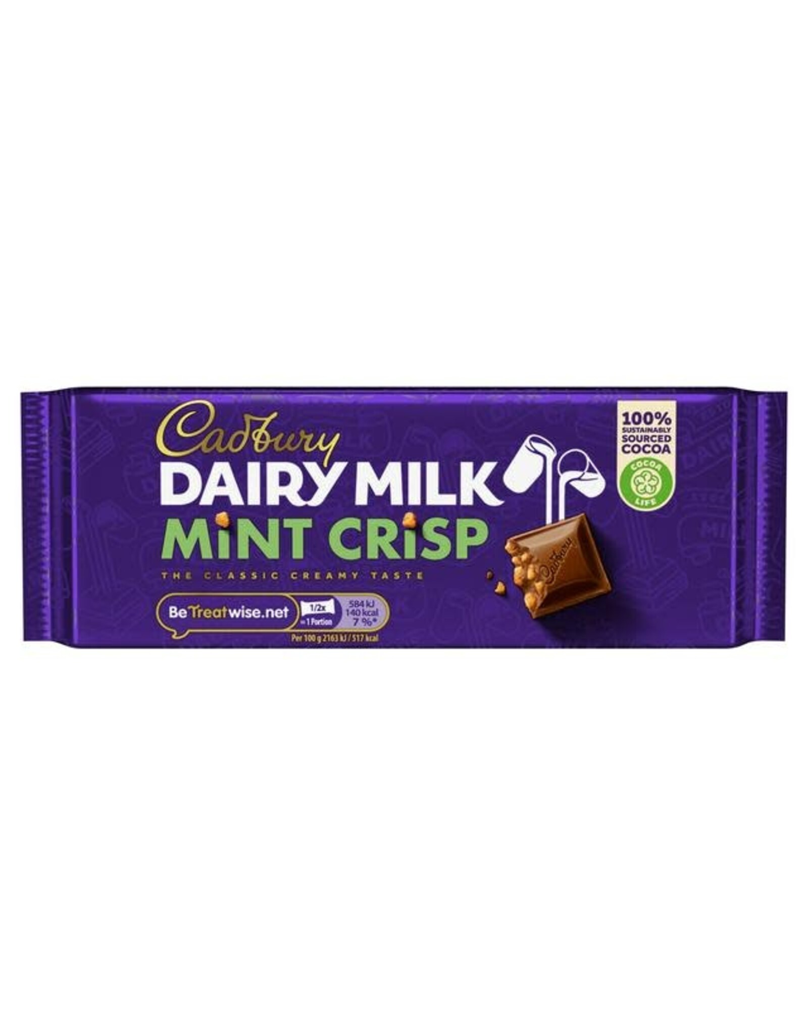 Cadbury Cadbury Dairy Milk Mint Crisp 54g (British)