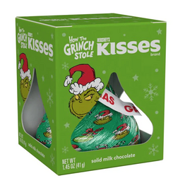Hershey's Hershey's Solid Milk Chocolate Kiss With Grinch Foil