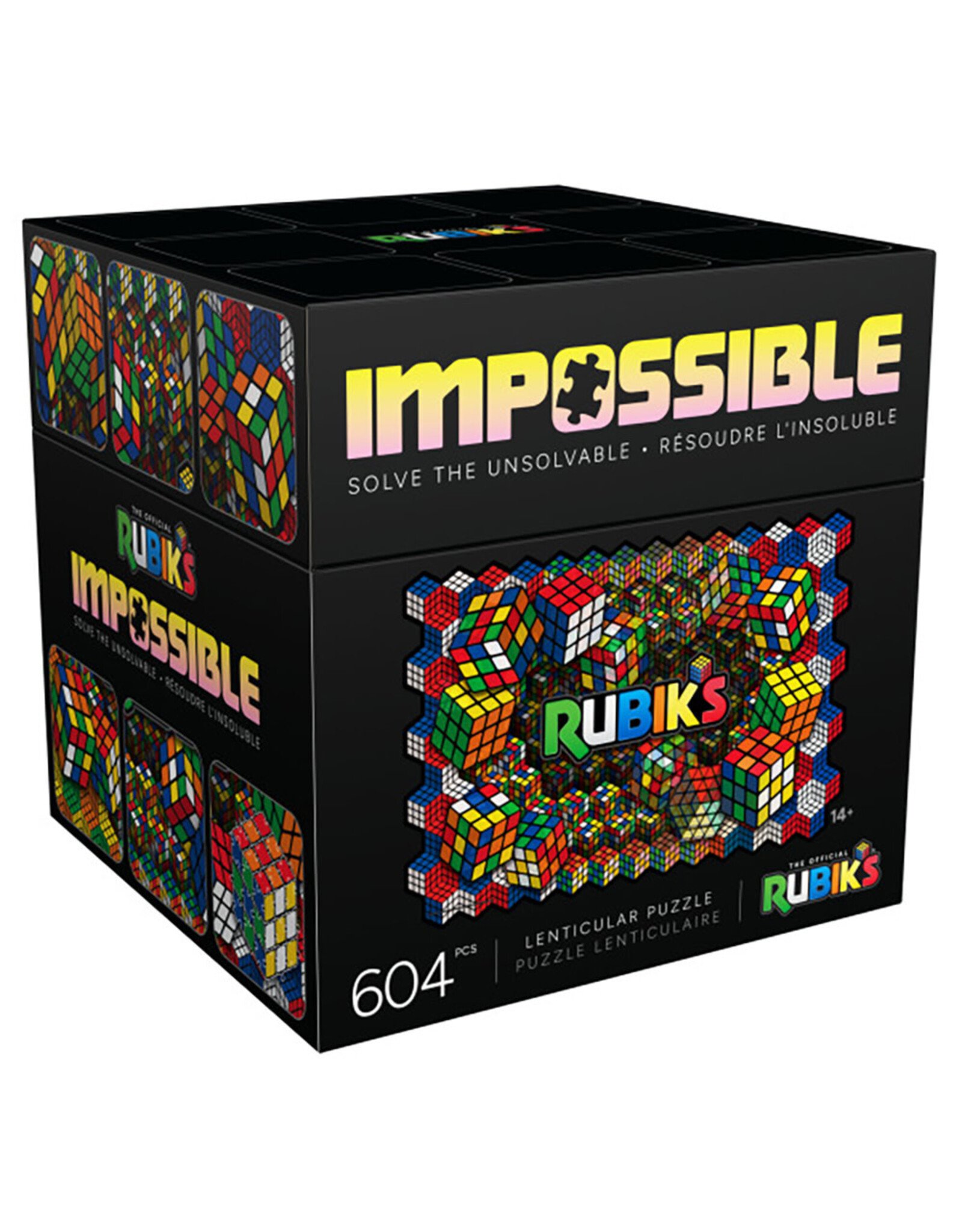Impossible Rubiks Puzzle 604 Pieces - Lenticular Puzzle