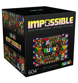 Impossible Rubiks Puzzle 604 Pieces - Lenticular Puzzle