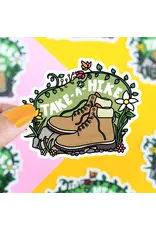 Turtle's Soup Take A Hike Vinyl Sticker