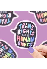 Turtle's Soup Trans Rights are Human Rights Vinyl Sticker