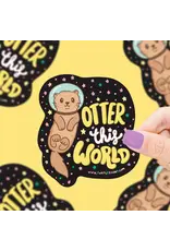 Turtle's Soup Otter This World Galaxy Vinyl Sticker