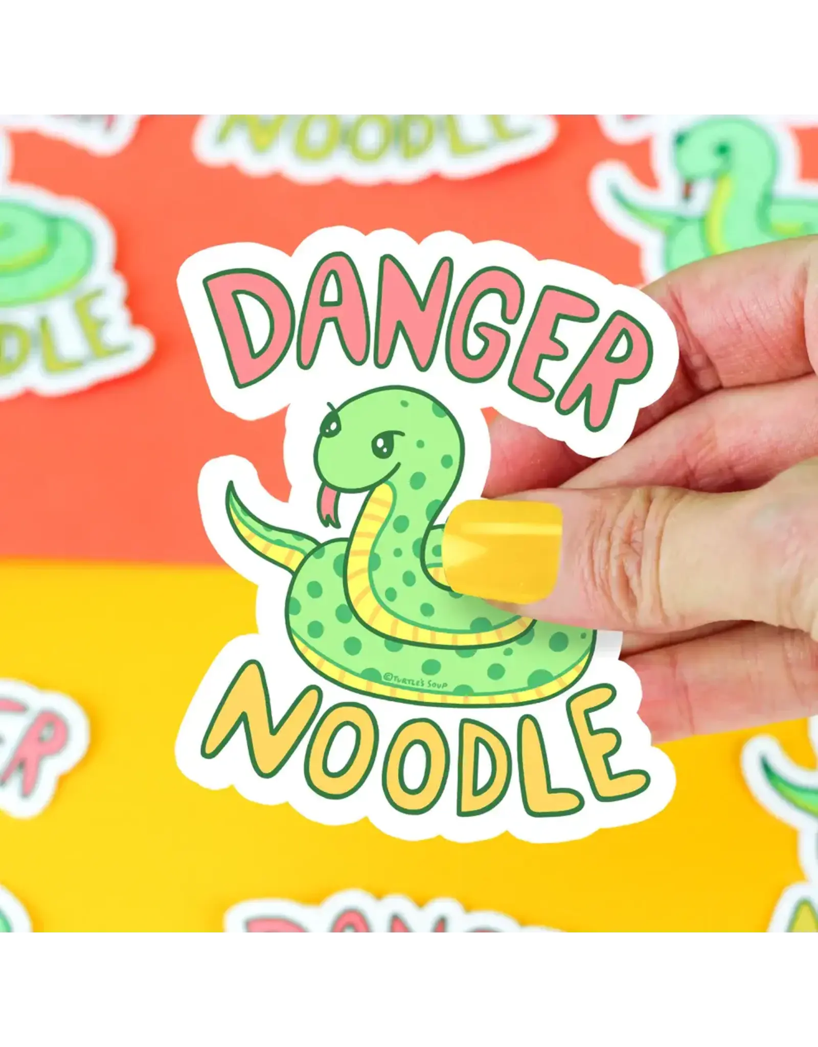 Turtle's Soup Danger Noodle Snake Vinyl Sticker