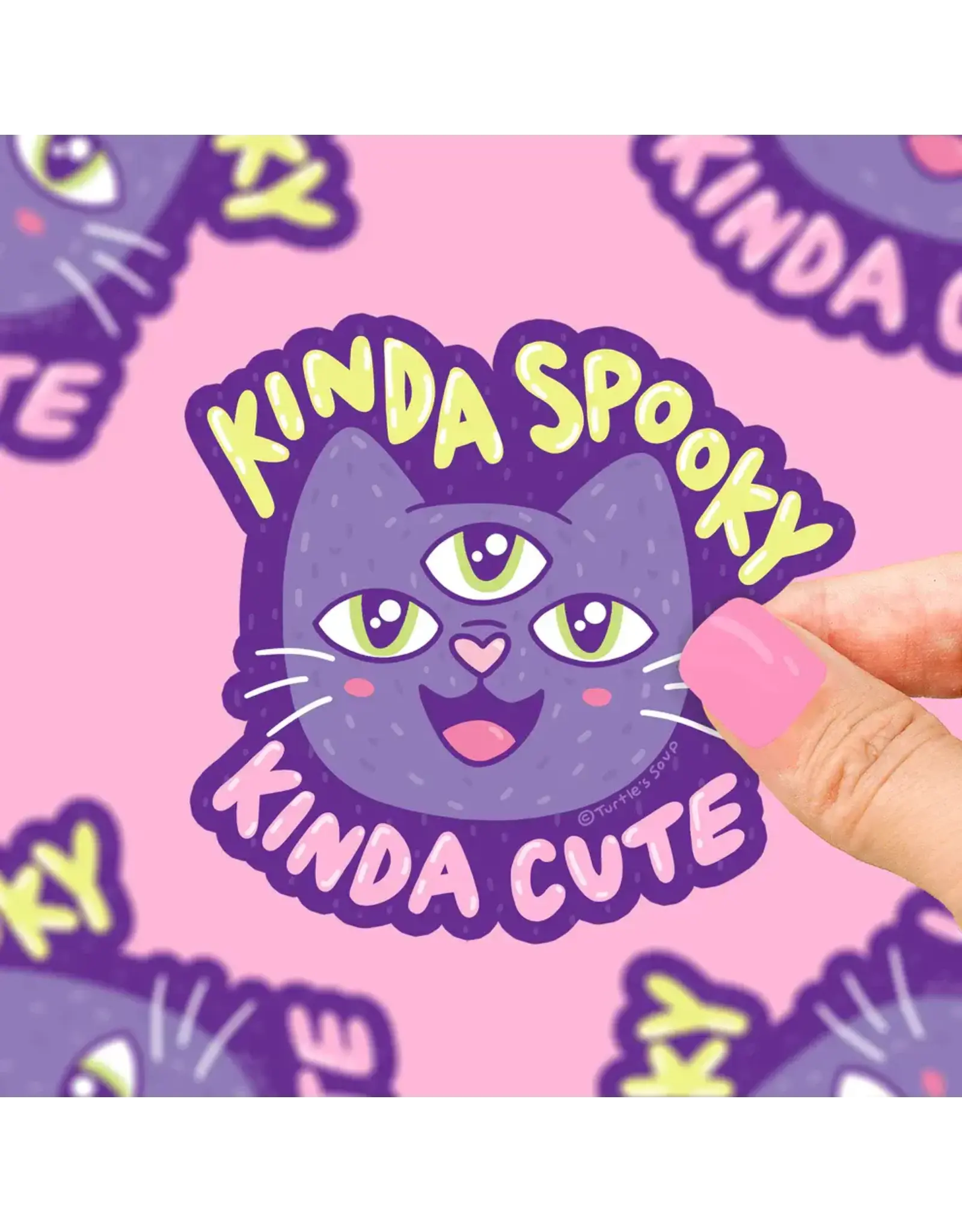 Turtle's Soup Kinda Spooky Kinda Cute Vinyl Sticker