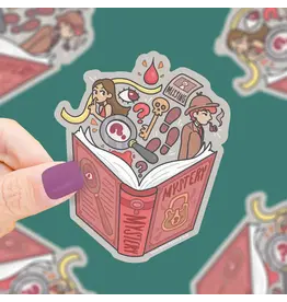 Turtle's Soup Mystery Book Club Bookish Vinyl Sticker