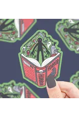 Turtle's Soup Horror Book Club Scary Book Vinyl Sticker