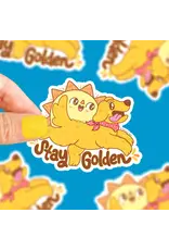 Turtle's Soup Stay Golden Vinyl Sticker