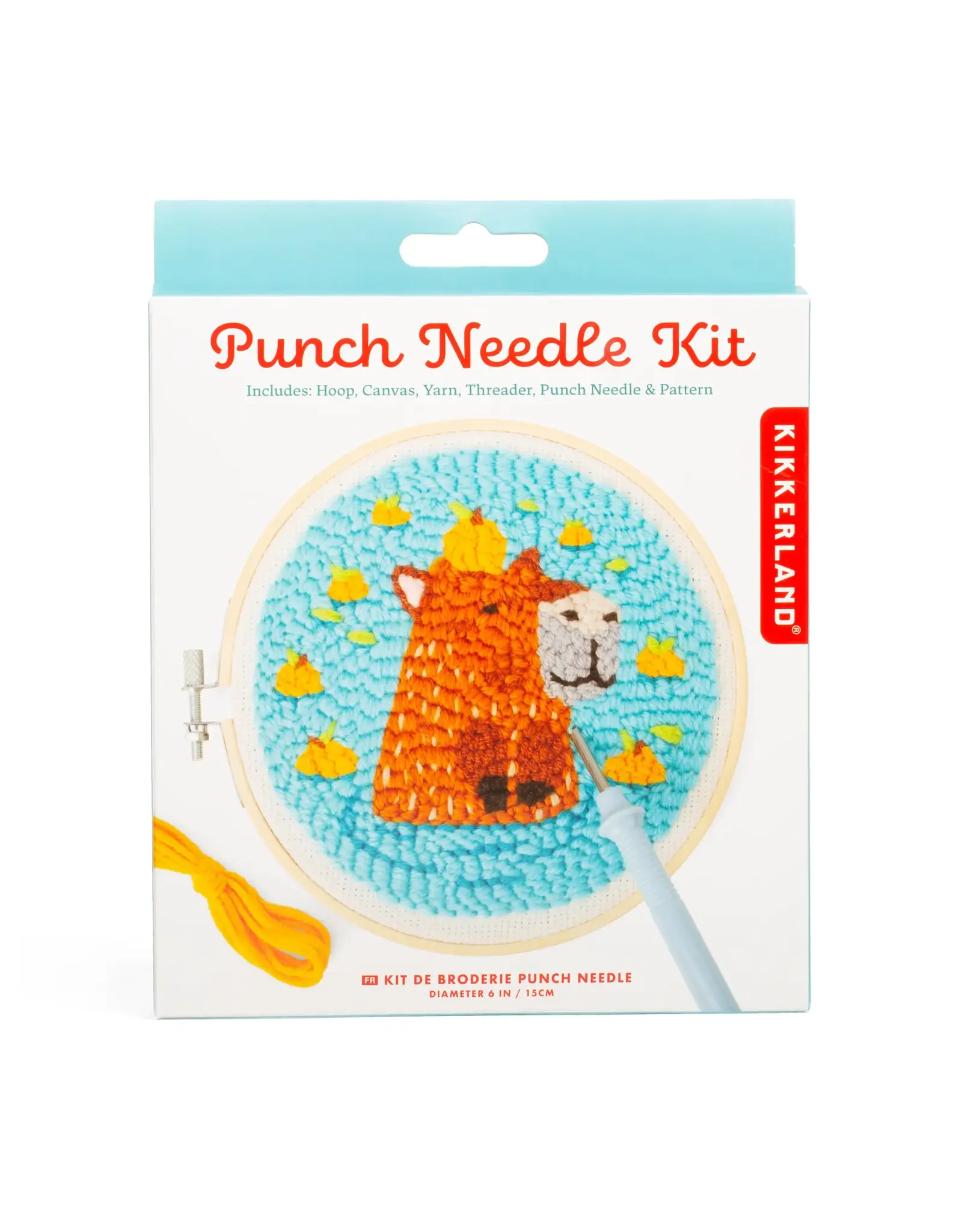 Kikkerland Capybara Punch Needle Kit