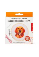 Kikkerland Dog Mini Cross Stitch Embroidery Kit
