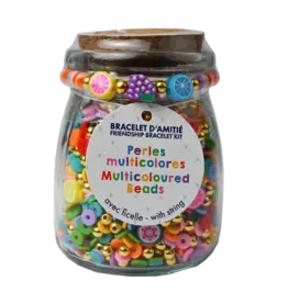 DIY Bead Jar Multicoloured
