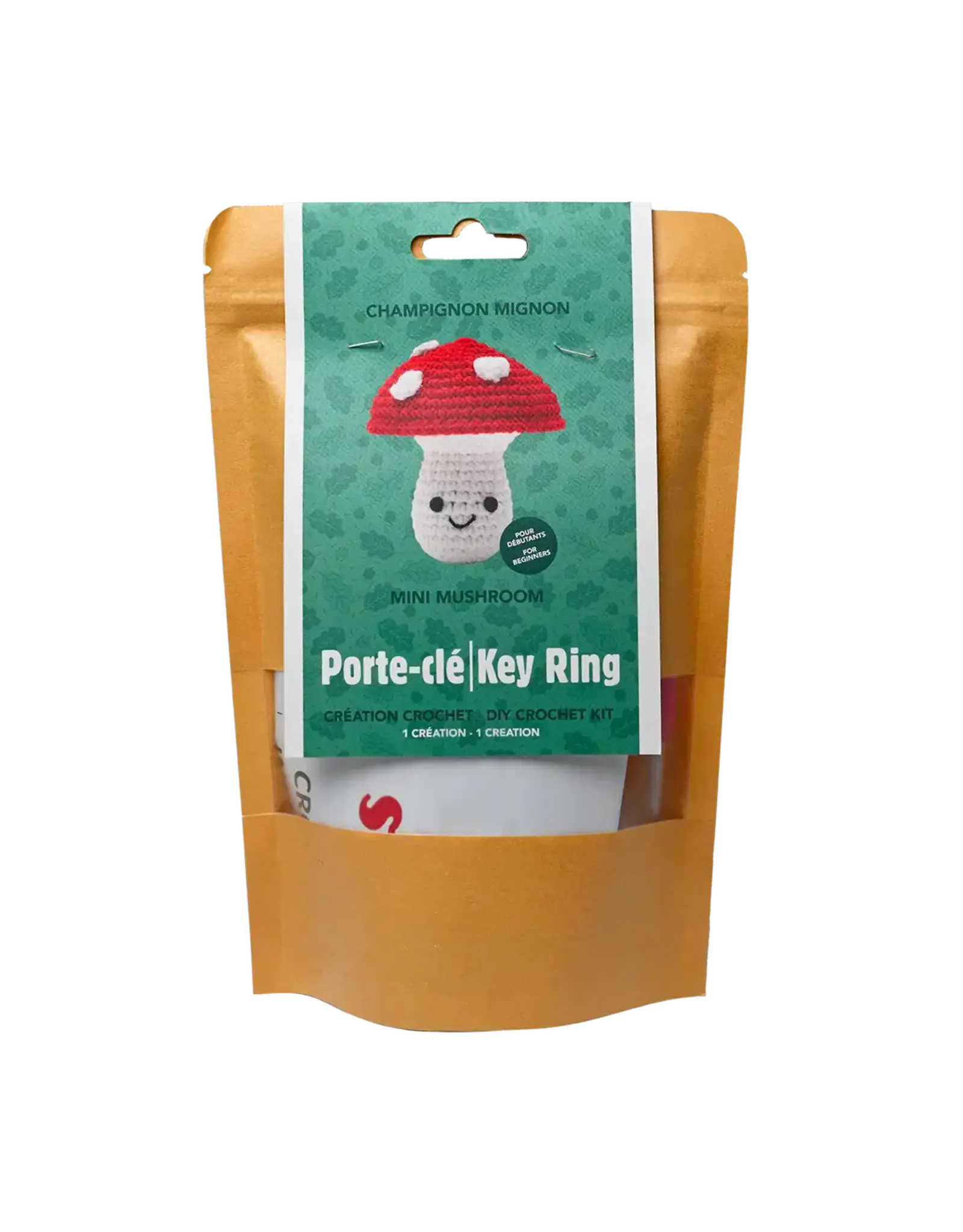 Mini Mushroom  DIY Keyring Crochet Kit