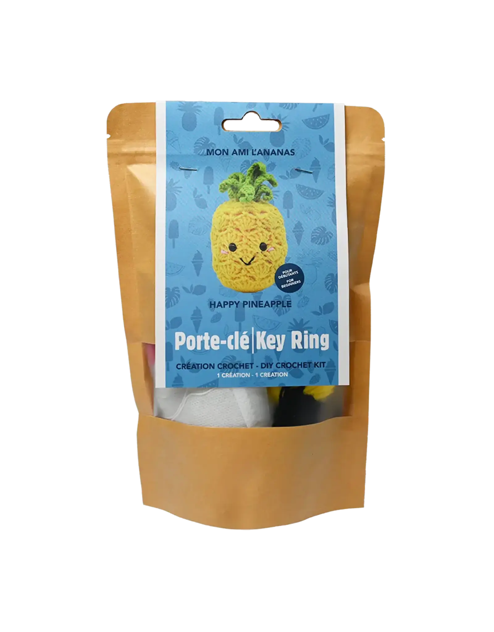 Pineapple DIY Keyring Crochet Kit