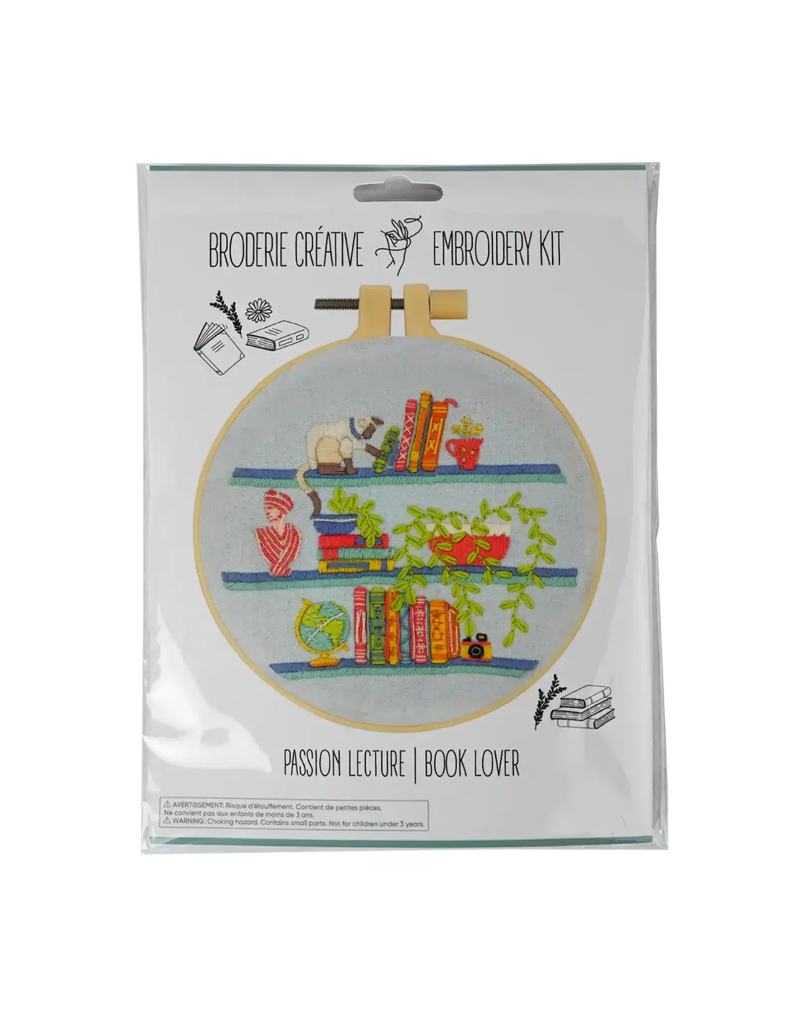 Book Lover Embroidery Kit