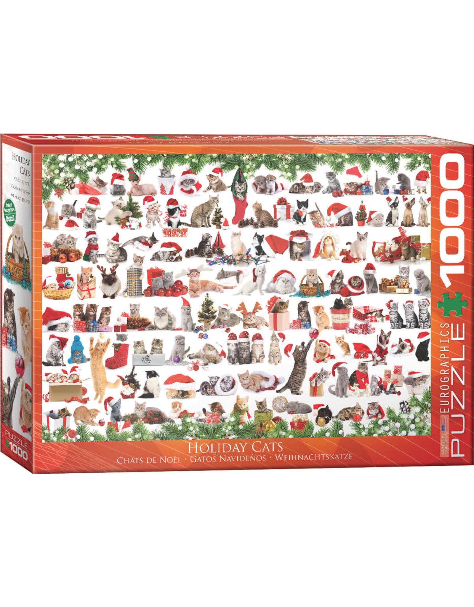Eurographics Holiday Cats 1000 pc