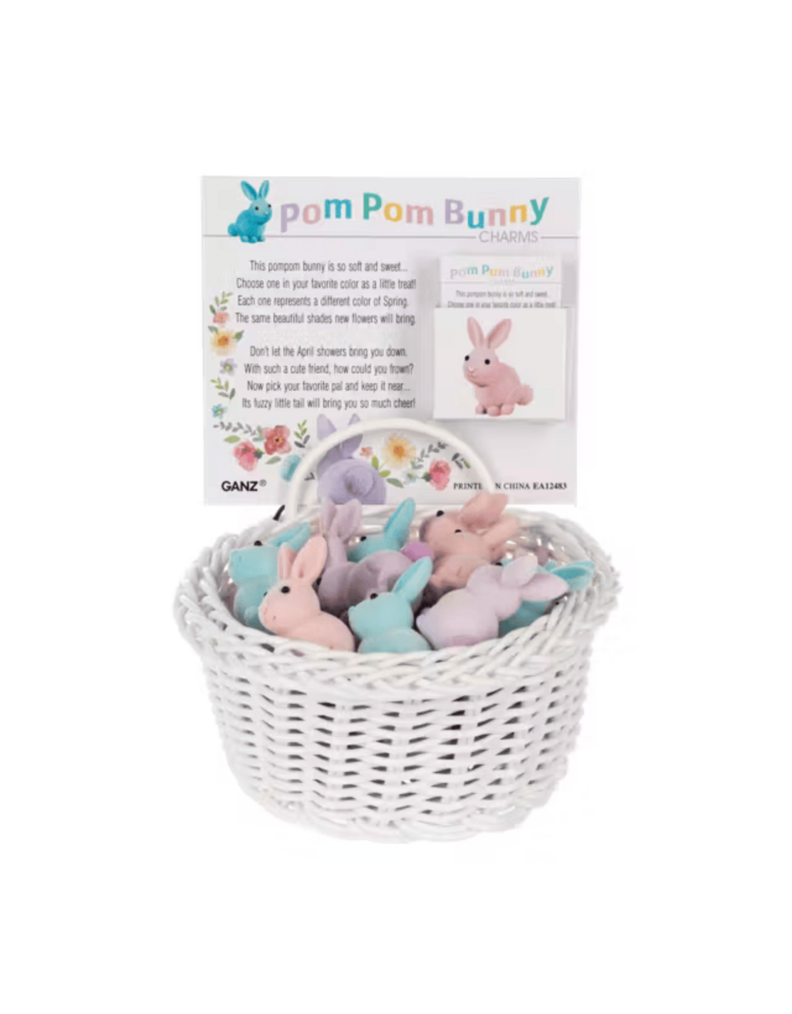 Ganz Pompom Bunny Charms