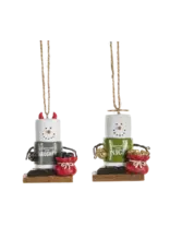 Ganz S'mores Naughty Nice Ornament Assorted