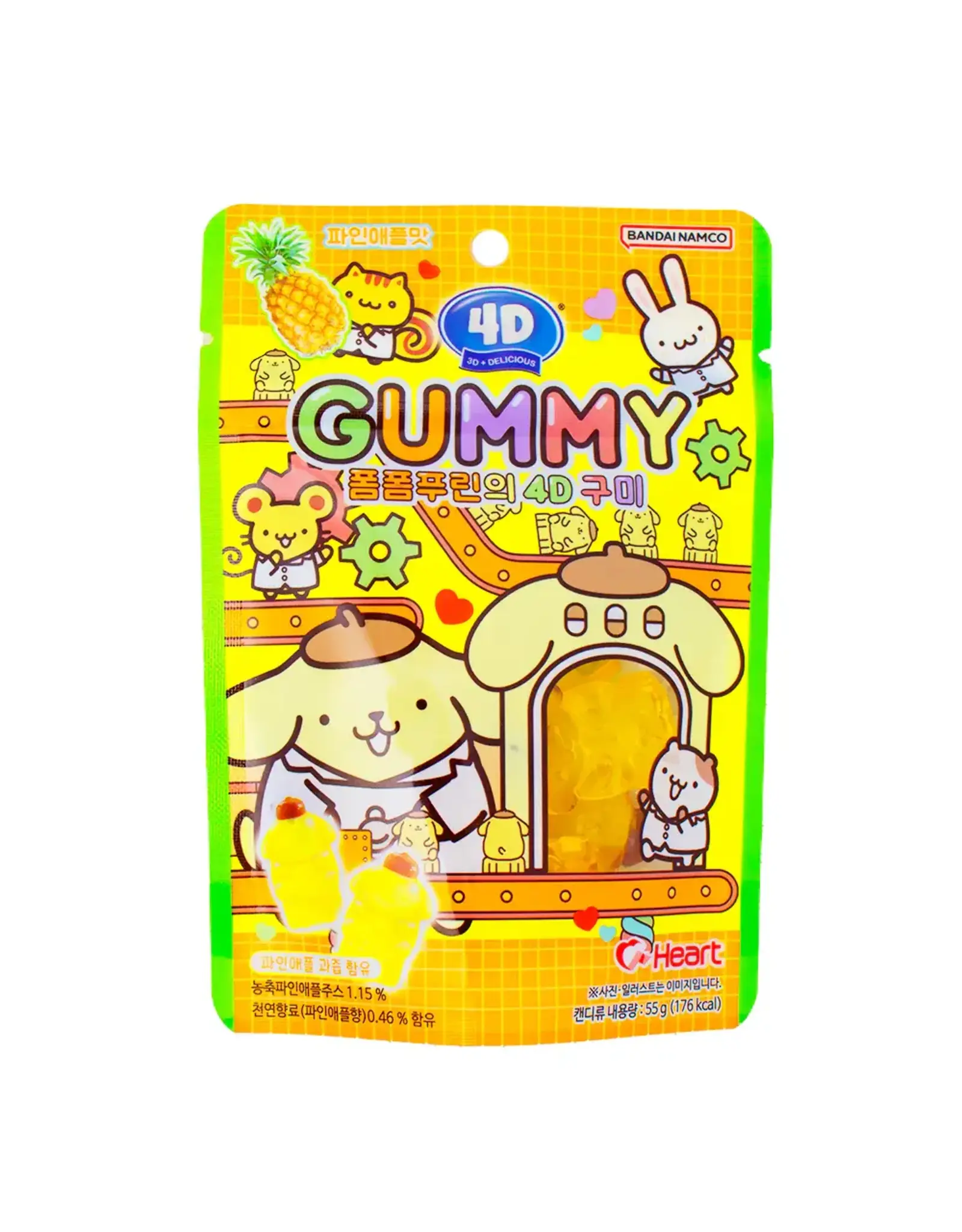 Amos POMPOMPURIN 4D Fruit Juice Fudge Pineapple (China)