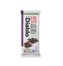 Diablo Diablo Stevia Chocolate Bar - Dark Chocolate 80% 75g (British)