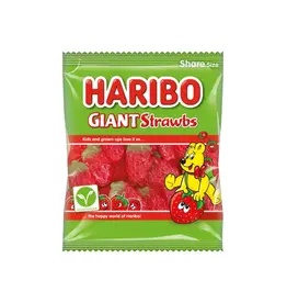 Haribo Haribo Giant Strawbs 140g (British)