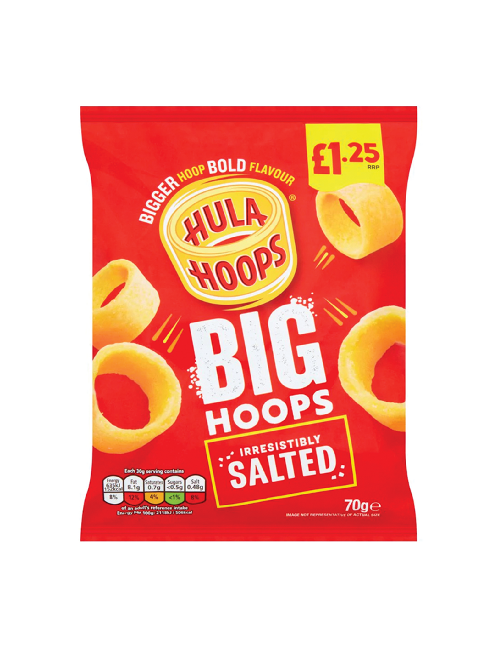 Hula Hoops Big Hoops Original Salted 70g (British)