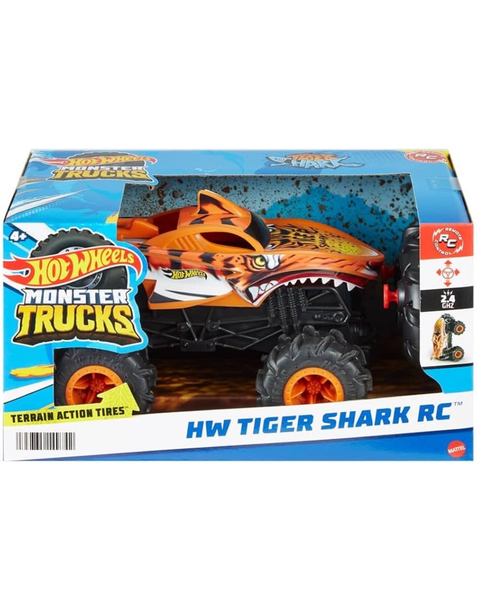 Mattel Hot Wheels RC Monster Truck - Tiger Shark
