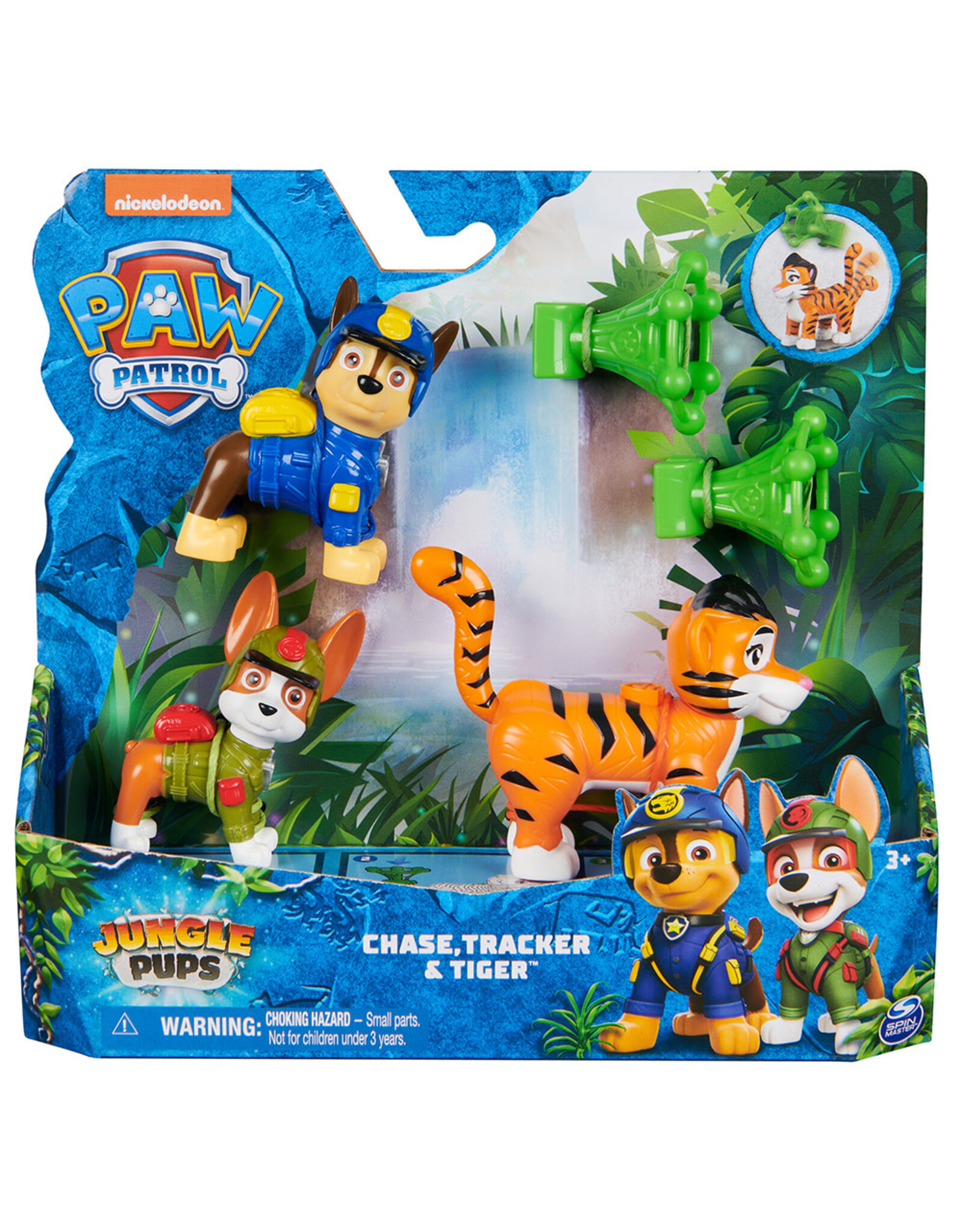 Spin Master Paw Patrol Jungle Figures - Chase, Tracker & Tiger