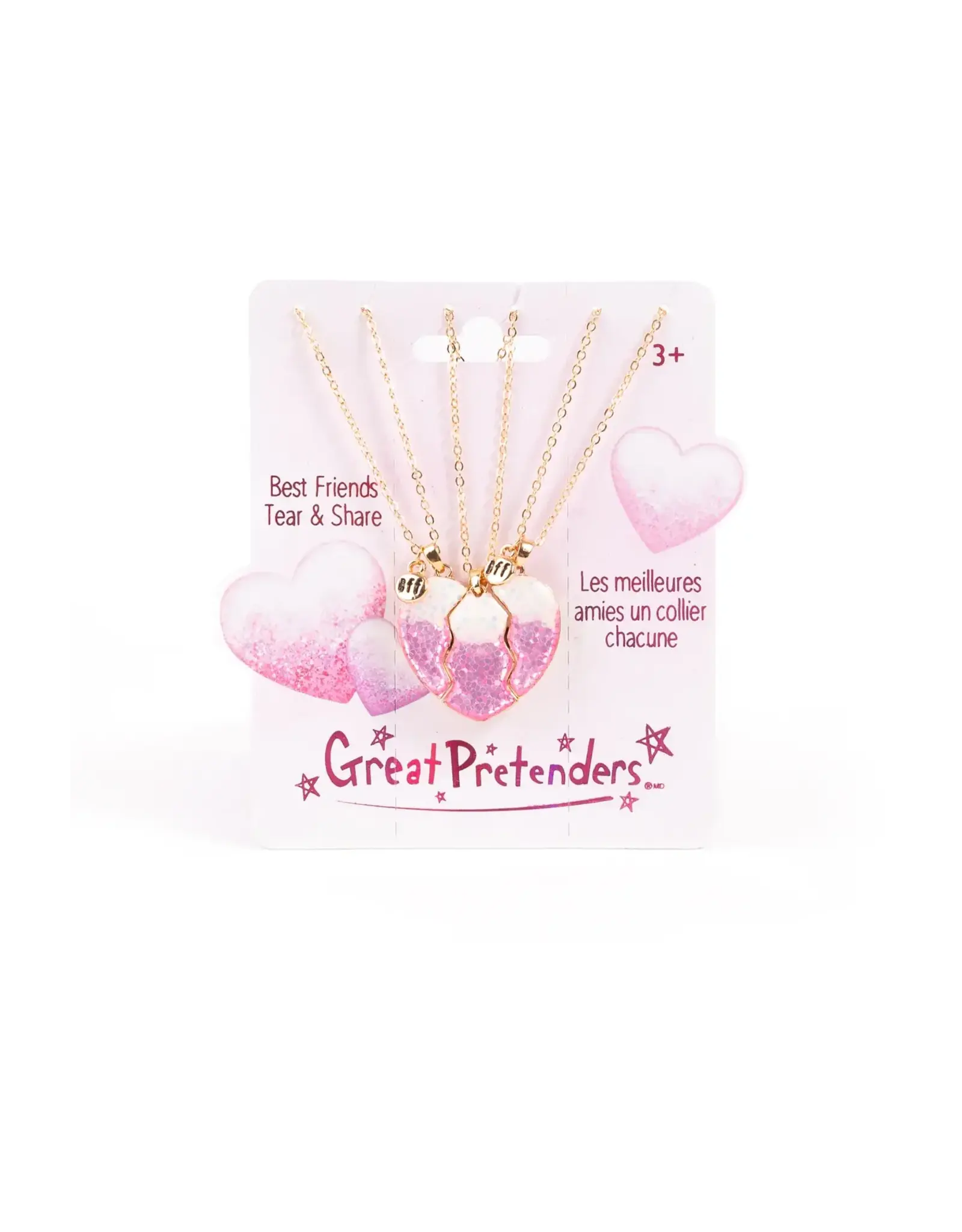 Great Pretenders Besties Era Tear and Share Necklaces, 3pc