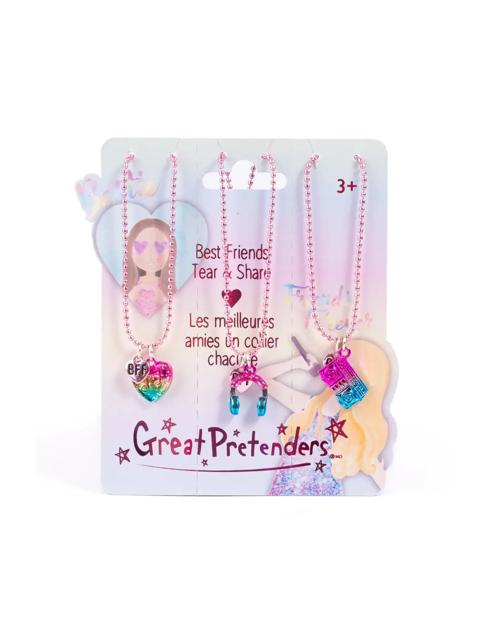 Great Pretenders Taylor's Bestie Squad Tear & Share Necklaces, 3pc