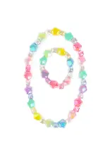 Great Pretenders Wish Upon a Rainbow Star Necklace & Bracelet Set, 2pc
