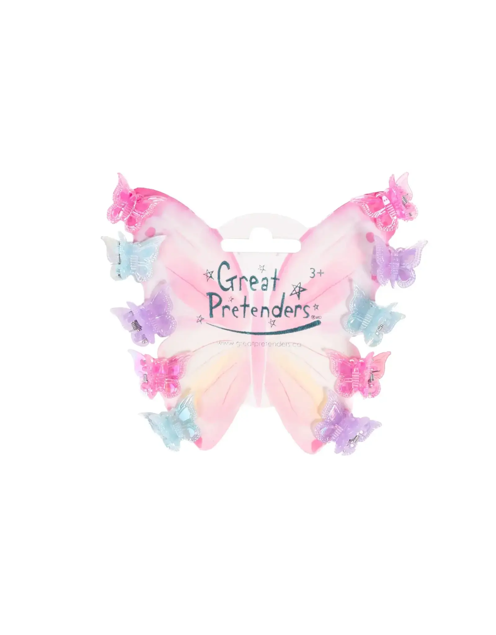 Great Pretenders Fancy Flutter Mini Hairclips, 10pc