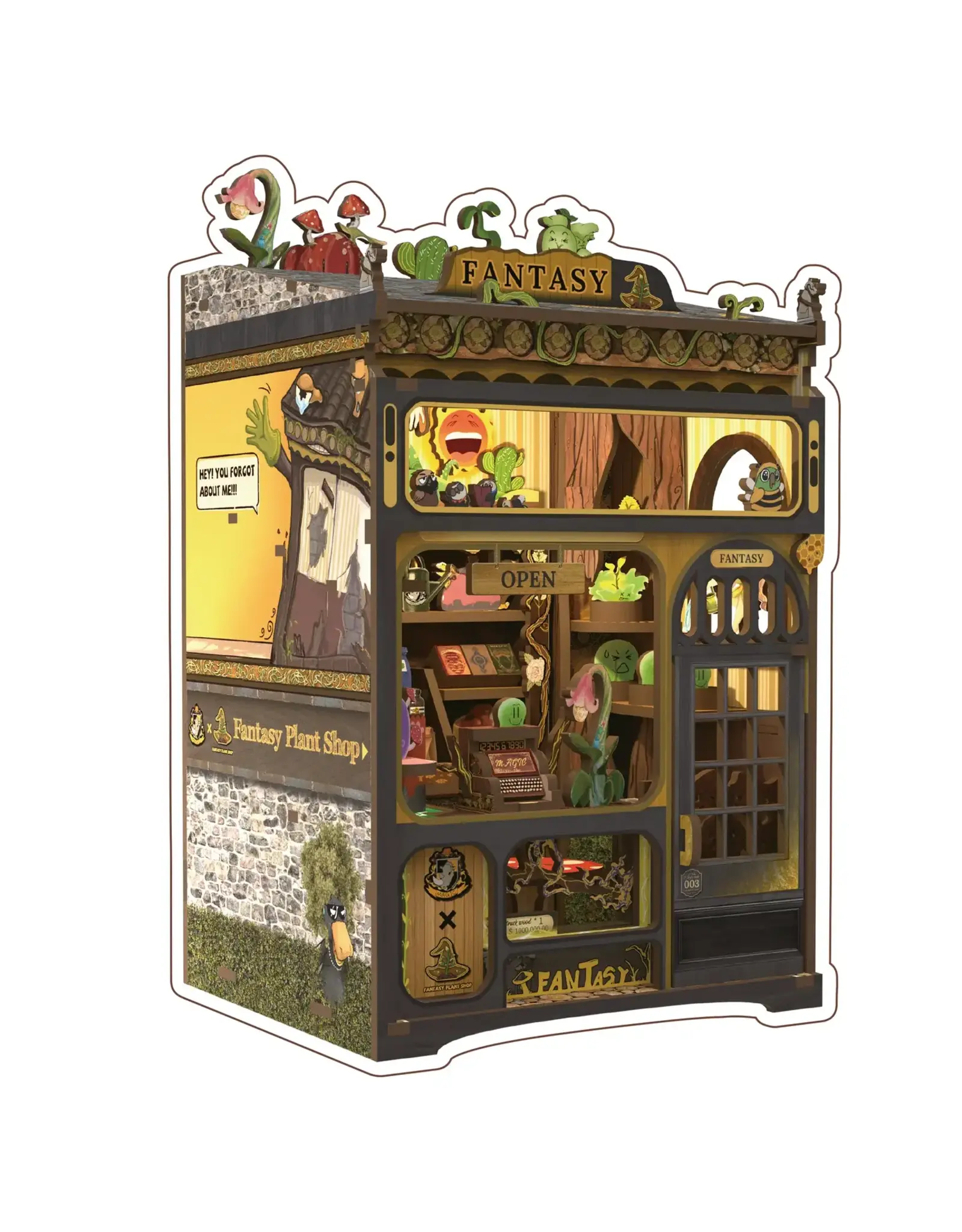 JaCaRou Puzzles Book Nook - Fantasy Plant Shop