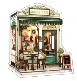 JaCaRou Puzzles Book Nook - Sunny Cafe