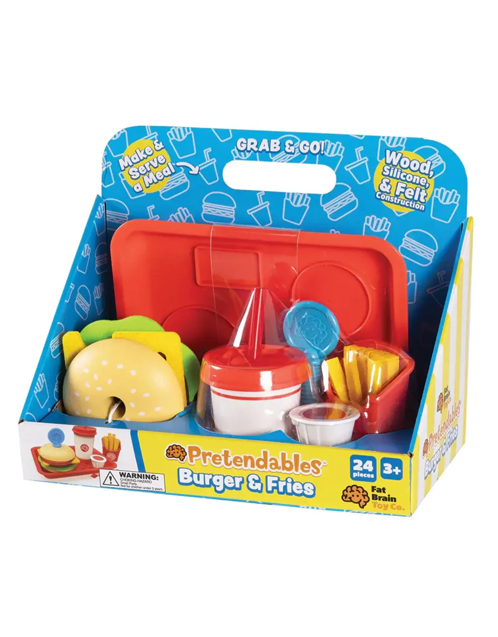 Fat Brain Toys Pretendables Burger and Fries