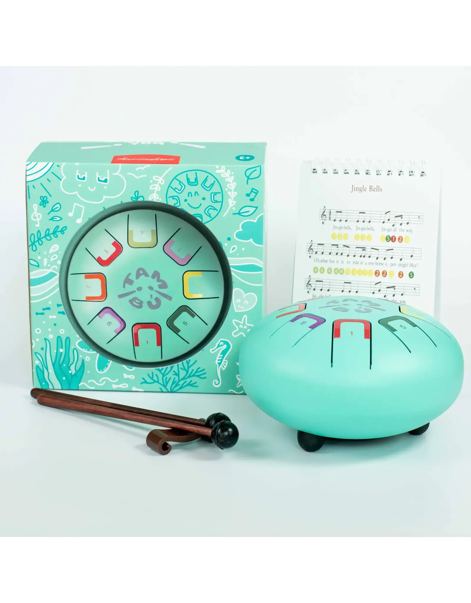 6" Tambu 8 Tones Teal Peal