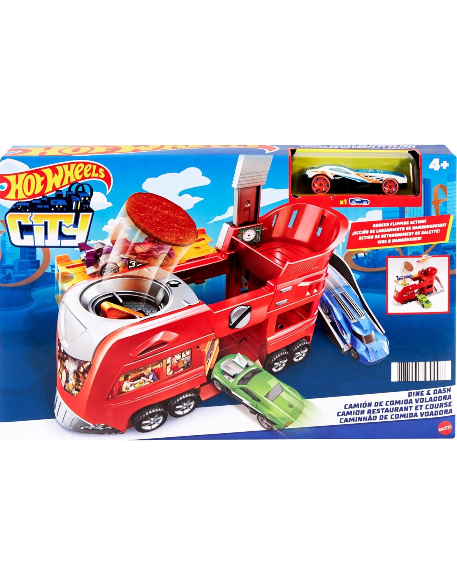 Mattel Hot Wheels Fold Out Play Set - Dine & Dash